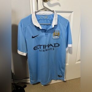 Nike Manchester City Premier League 2015/16 Home Blue Jersey Authentic (Men’s M)